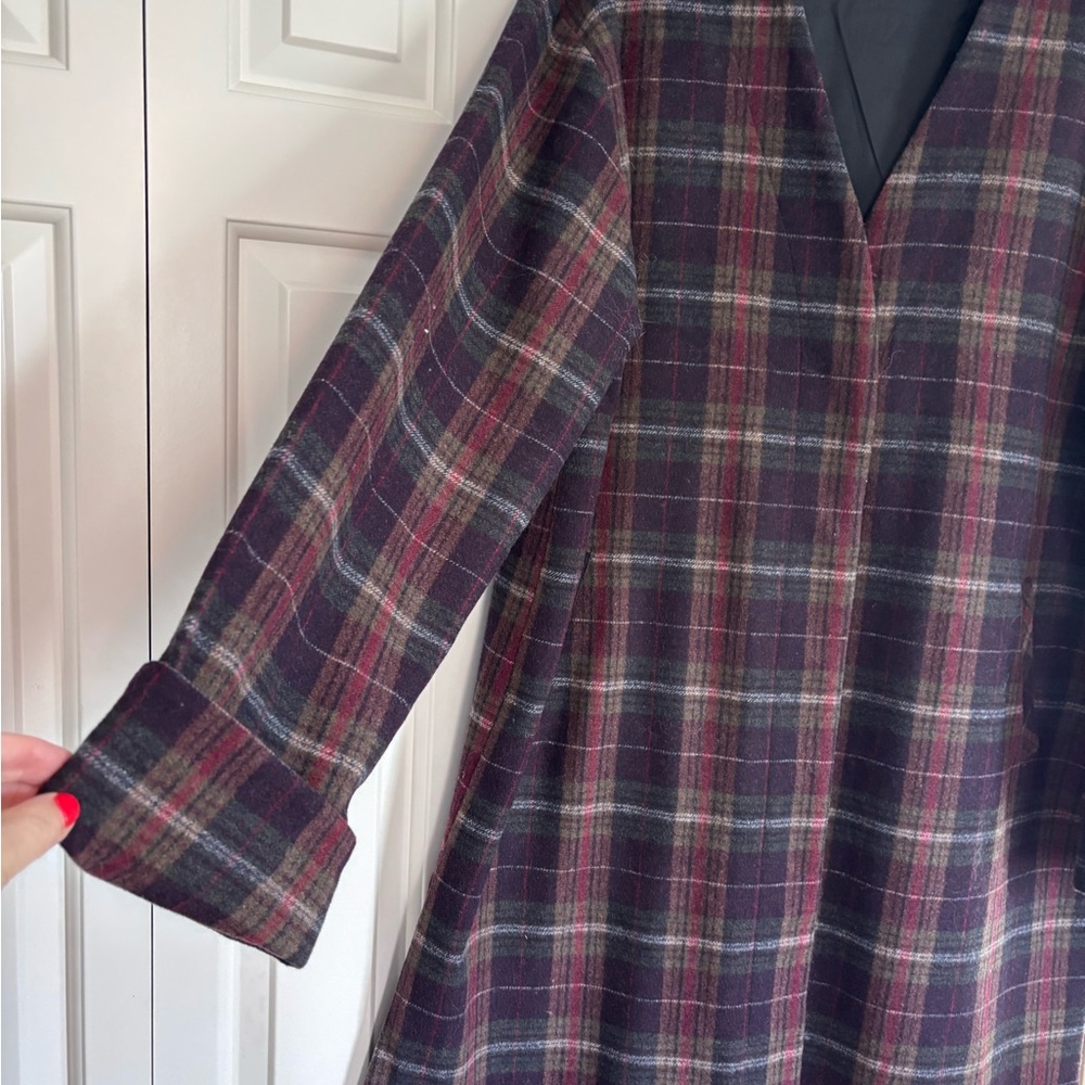 mododoc Plaid Women's Blazer in Purple and Gray NEW LOWER PRICE - Picture 2 of 7